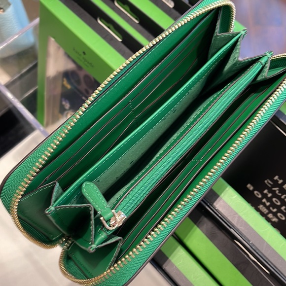 Kate Spade Staci Large Continental Wallet 
Green Bean - Picture 3 of 16